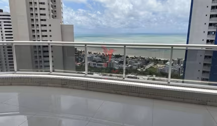 Vende-se apartamento de luxo, com vista definitiva, no Altiplano de Cabo Branco