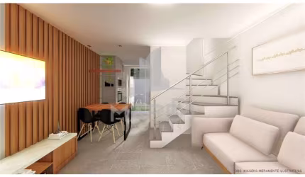 Casa em condomínio fechado com 2 quartos à venda na Rua Miguel Ascoleze, 125, Vila Nova, Porto Alegre por R$ 289.000