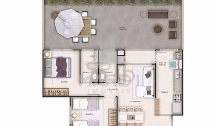 Apartamento com 2 quartos à venda na Rua Sílvio Silveira Soares, 2449, Camaquã, Porto Alegre por R$ 375.000