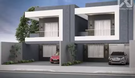 Este lindo Sobrado com 3 dormitórios à venda, 153 m² por R$ 890.000 - Paraíso tropical - Cascavel/PR