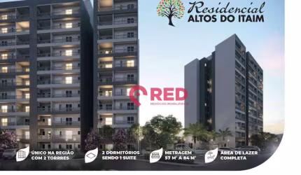 Apartamento com 2 quartos à venda, 58 m² por R$ 325.999 - Cruz das Almas - Itu/SP