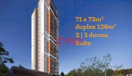 Apartamento com 2 dormitórios à venda, 73 m² por R$ 632.560,00 - Edifício Concetto Campolim - Sorocaba/SP