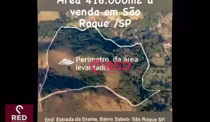 Área à venda, 416000 m² por R$ 20.000.000,00 - Saboó - São Roque/SP