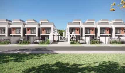 Casa em condomínio fechado com 3 quartos à venda na Rua Leonardo Pianowski, 275, Pinheirinho, Curitiba, 106 m2 por R$ 669.900