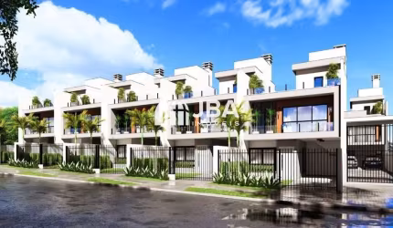 Casa em condomínio fechado com 3 quartos à venda na Rua Serafim Lucca, 394, São Braz, Curitiba, 157 m2 por R$ 1.200.000
