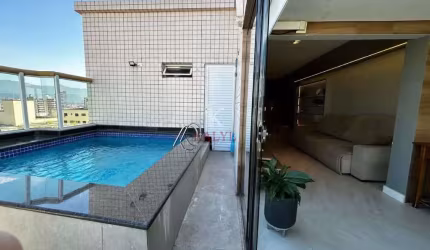 Cobertura com 3 dormitórios à venda, 220 m² por R$ 1.299.000,00 - Tupi - Praia Grande/SP