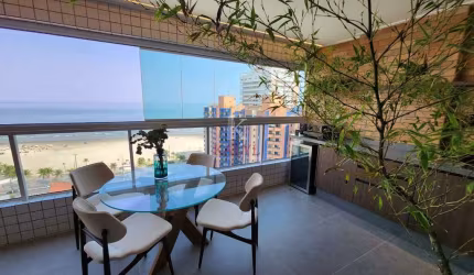 Apartamento com 3 dormitórios à venda, 126 m² por R$ 1.500.000,00 - Aviação - Praia Grande/SP