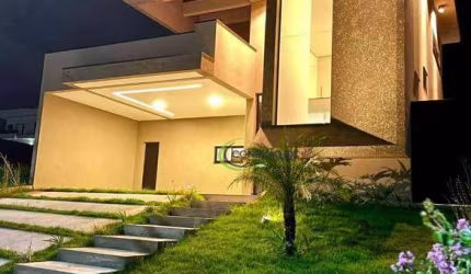 Majestoso sobrado de designer moderno com 3 dormitórios e 3 suítes e lazer com piscina e churrasqueira