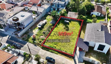 Terreno a Venda, 508m² - 16,8m Frente - Bairro Bela Vista - Loteamento São Francisco - Gaspar SC | La Vita Imóveis