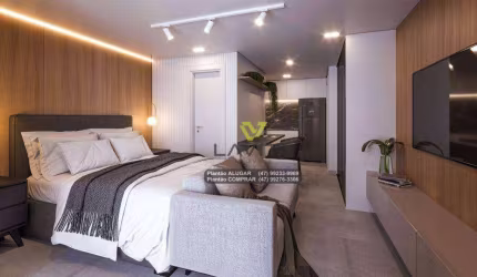 Loft Studio, MOBILIADO, com 1 dormitório à venda, 24 m² por R$ 277.500,00 - Itoupava Seca - Blumenau/SC | La Vita Imóveis