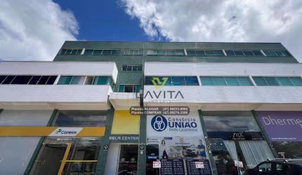 Sala comercial para Aluguel, Locação com 51m² privativos mais Sacada, Ed. Comercial Bela Center - Bairro Bela Vista - Gaspar SC | La Vita Imóveis