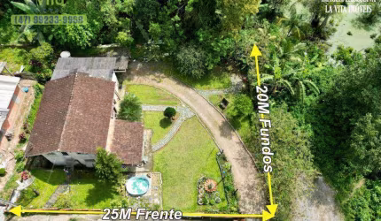 Terreno à venda, 500 m² por R$ 450.000 - Vorstadt - Blumenau/SC / La Vita Imóveis