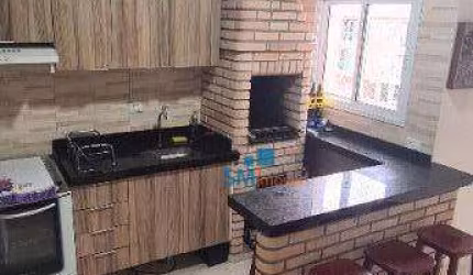 Cobertura com 2 dormitórios à venda, 110 m² por R$ 569.000,00 - Vila Scarpelli - Santo André/SP