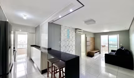 Imperdível apartamento à venda em Praia Grande-SP, no Boqueirão, com 2 quartos, 1 suíte, 2 salas, 2 banheiros e 1 vaga de garagem!