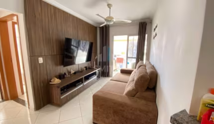 Apartamento de 2 Quartos na Aviação, Praia Grande-SP: 1 Suíte, 1 Vaga, 75m² de Área