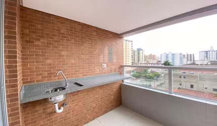 Apartamento com 1 quarto à venda na Rua Nicarágua, 513, Guilhermina, Praia Grande, 47 m2 por R$ 397.655