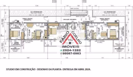 Studio com 1 dormitório à venda, 51 m² por R$ 269.000,00 - Interlagos - São Paulo/SP