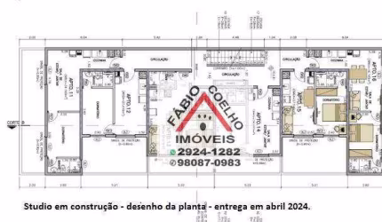 Studio com 1 dormitório à venda, 29 m² por R$ 239.000,00 - Interlagos - São Paulo/SP