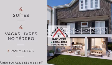 Ville com 4 dormitórios à venda, 664 m² por R$ 7.350.000 - Alto da Boa Vista - São Paulo/SP