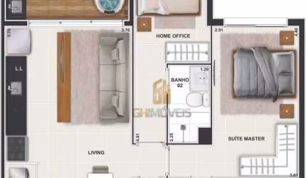 Apartamento à venda, 72 m² por R$ 865.000,00 - Setor Bueno - Goiânia/GO