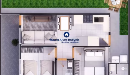 Casa em condomínio fechado com 2 quartos à venda no Botujuru, Mogi das Cruzes , 44 m2 por R$ 239.000