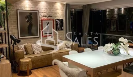 Apartamento de 2 quartos e 2 suítes em Pinheiros, São Paulo-SP: 122m², 1 sala, 3 banheiros e 2 vagas de garagem.