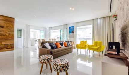 Imperdível! Apartamento de luxo com 3 quartos e 3 suítes no Centro de Guarujá-SP, 175m² e 3 vagas de garagem. Confira já!