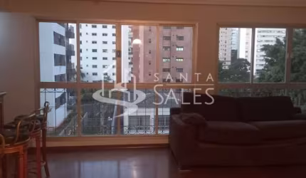 Apartamento à venda em Moema, São Paulo-SP: 3 quartos, 1 suíte, 2 salas, 3 banheiros, 2 vagas de garagem - 107 m² de área.