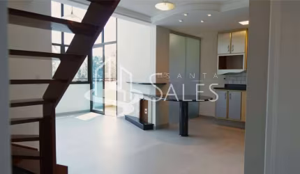 Apartamento luxuoso à venda no Paraíso do Morumbi, São Paulo-SP: 1 quarto, 1 suite, 1 sala, 2 banheiros, 2 vagas, 61m².