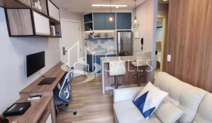 Apartamento à venda em Moema, São Paulo-SP: 1 quarto, 1 sala, 1 banheiro, 1 vaga de garagem!