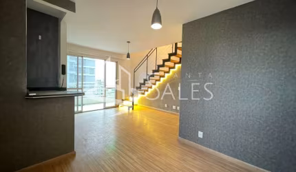 Apartamento para locação em Indianópolis, São Paulo-SP: 2 quartos, 2 suíte, 1 sala, 3 banheiros, 2 vagas de garagem.