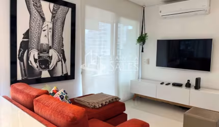 Apartamento à venda no Brooklin Paulista, São Paulo-SP: 1 quarto, 1 suíte, 1 sala, 2 banheiros, 2 vagas de garagem. Área de 82 m².