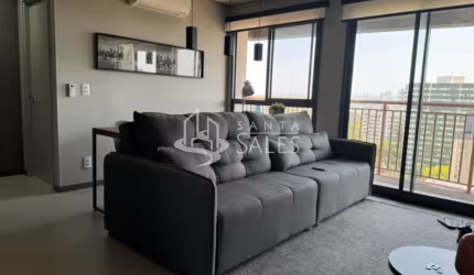 Apartamento à venda em Santo Amaro, São Paulo-SP: 1 quarto, 1 sala, 1 banheiro, 1 vaga de garagem, 45m² de área.