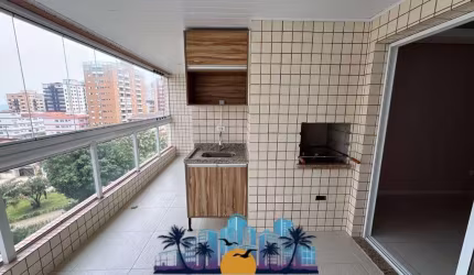 Apartamento para Venda em Praia Grande, Guilhermina, 3 dormitórios, 3 suítes, 4 banheiros, 2 vagas