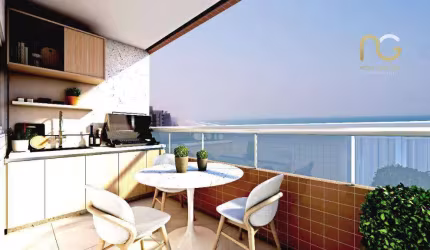 Apartamento com 2 dormitórios à venda, 69 m² por R$ 601.852,50 - Vila Balneária - Praia Grande/SP