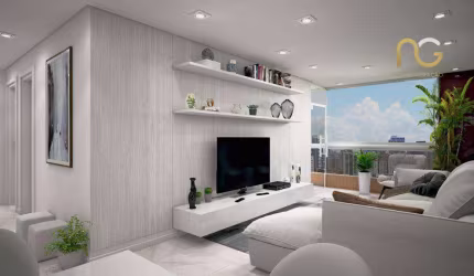 Apartamento com 2 dormitórios à venda, 88 m² por R$ 667.425,00 - Boqueirão - Praia Grande/SP