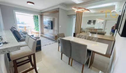 Apartamento com 3 dormitórios à venda, 119 m² por R$ 1.690.000,00 - Canto do Forte - Praia Grande/SP
