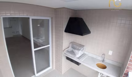 Apartamento com 2 dormitórios à venda, 63 m² por R$ 485.000,00 - Aviação - Praia Grande/SP