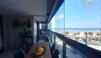 Apto 2 dorm. vista mar, lazer completo!