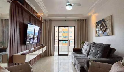Apartamento com 3 dormitórios à venda, 100 m² por R$ 590.000,00 - Tupi - Praia Grande/SP