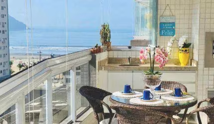 Apartamento com 3 dormitórios à venda, 119 m² por R$ 1.550.000,00 - Canto do Forte - Praia Grande/SP