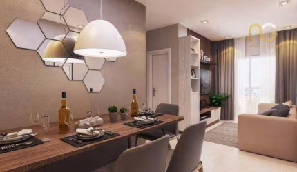Apartamento com 2 dormitórios à venda, 57 m² por R$ 477.000,00 - Boqueirão - Praia Grande/SP