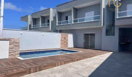Sobrado com 3 dormitórios à venda, 107 m² por R$ 649.000,00 - Cibratel II - Itanhaém/SP