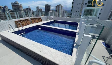 Apartamento com 1 dormitório à venda, 54 m² por R$ 340.000,00 - Vila Guilhermina - Praia Grande/SP