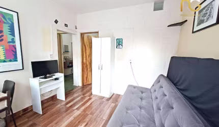 Kitnet com 1 dormitório à venda, 27 m² por R$ 225.000,00 - Canto do Forte - Praia Grande/SP
