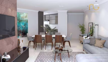 Apartamento à venda, 107 m² por R$ 903.000,00 - Vila Guilhermina - Praia Grande/SP