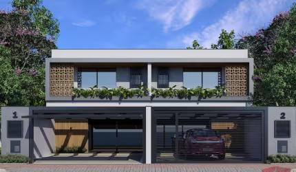Sobrado de alto padrão no Loteamento Santos Dumont com 164m² e 3 suítes.