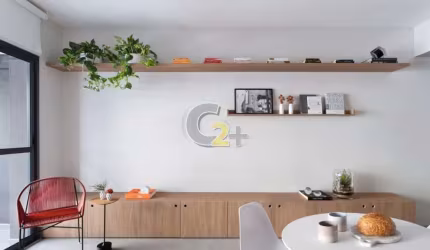 Apartamento á venda na Bela Vista, 1 quarto, sala com varanda fechada, 1 vaga