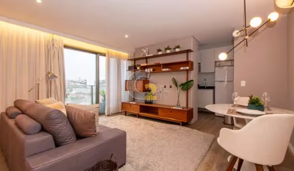 Apartamento à venda na Vila Madalena, 55m², 1 suíte e 2 vagas de garagem.