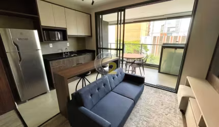 Apartamento á venda no Campo Belo com 46m², 1 suíte e 1 vaga